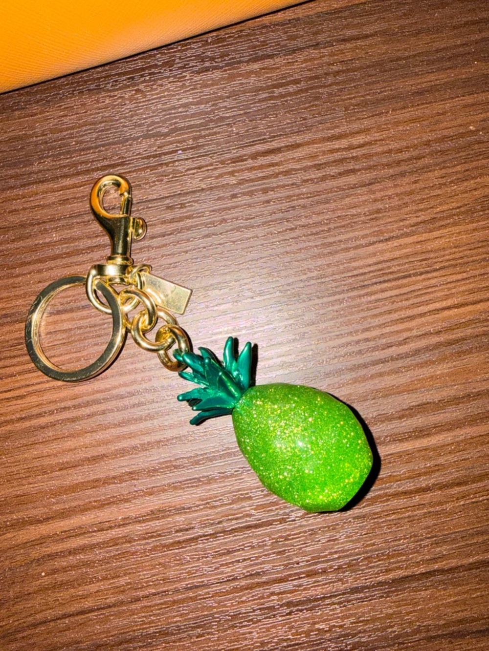 Pineapple BagCharm - Gold Hardware - Picture 5 of 5